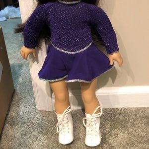 American Girl ice skater doll and big girl outfit